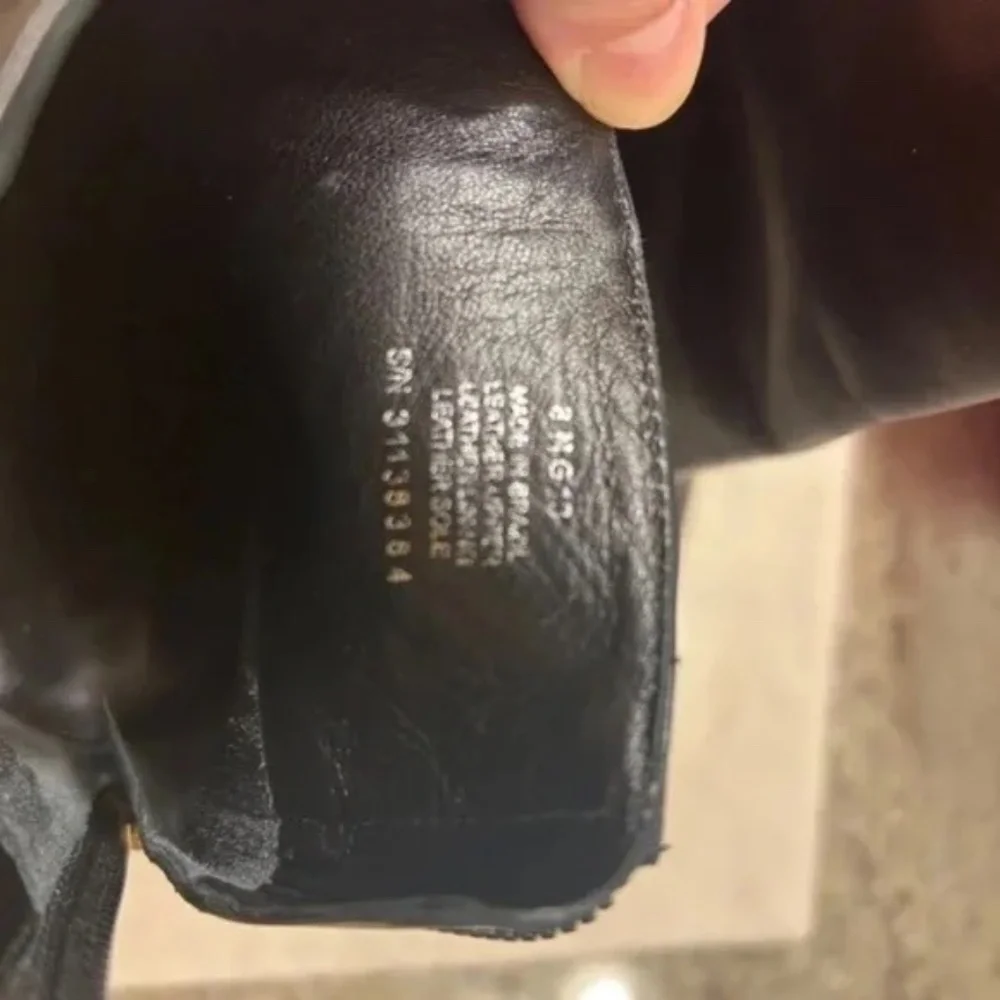 Stunning Tory Burch Black Leather Ankle Stiletto Booties